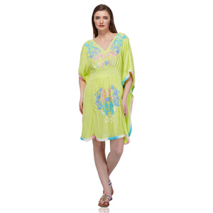 Limeade Embroiderd Kaftan