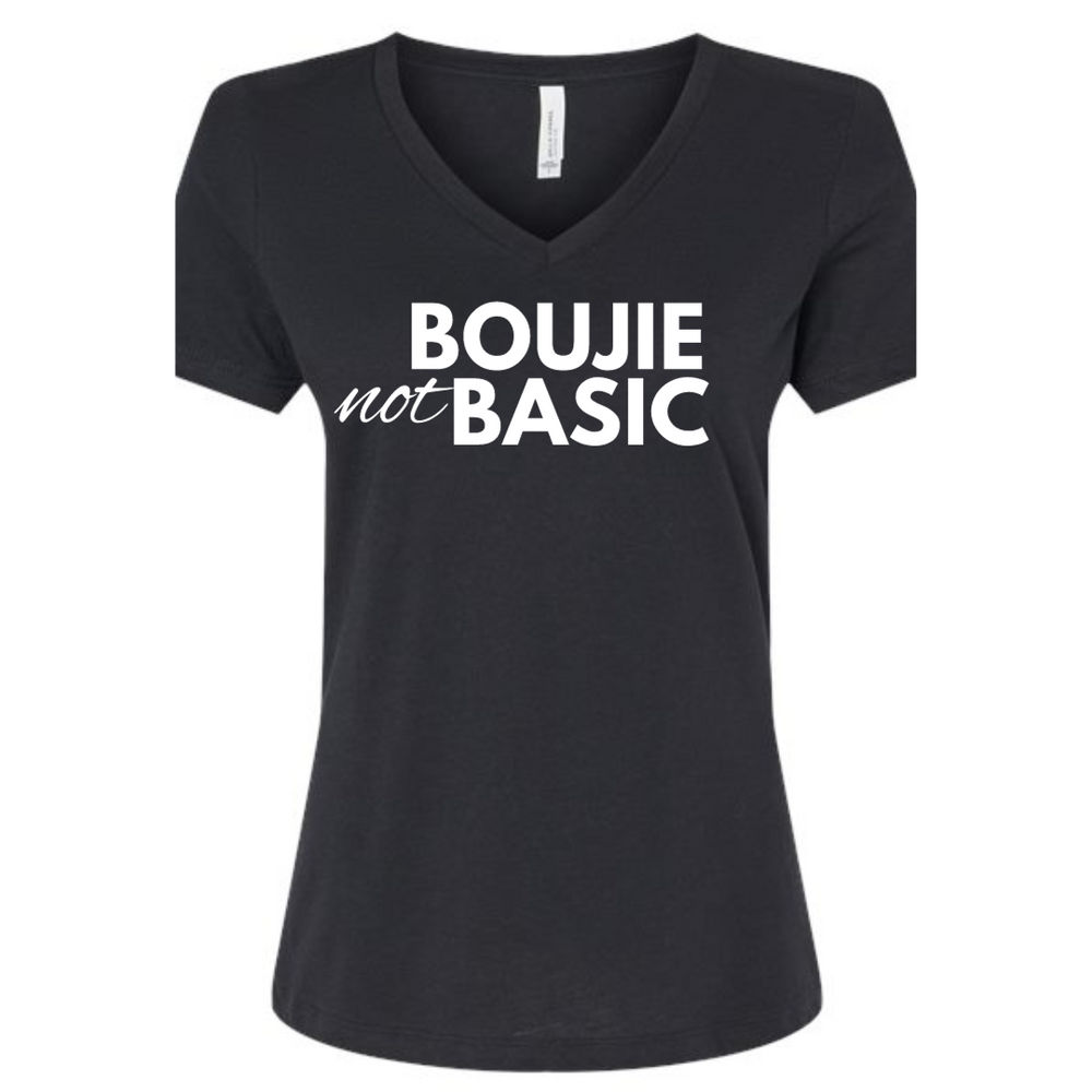 Boujie Not Basic Black Tee