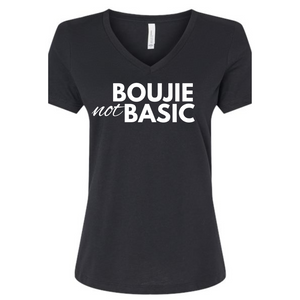 Boujie Not Basic Black Tee