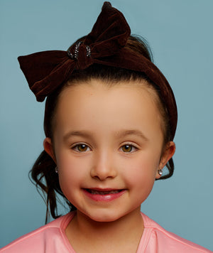 Brown Velvet Headband