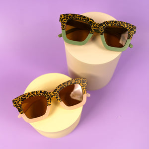 Leopard Pink/Green Shades