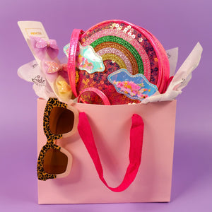 Pink Rainbow Sequins Coin Purse