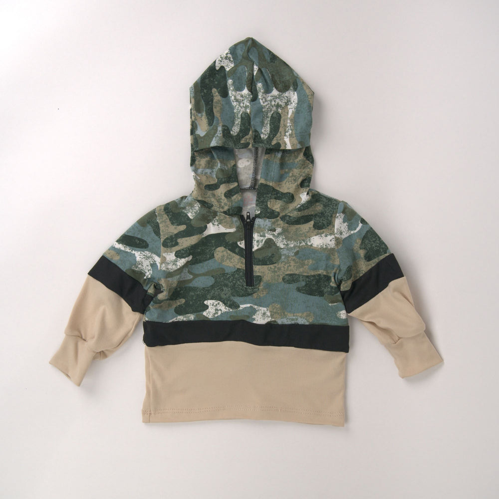 CAMO COLOR BLOCK ZIPPER SET