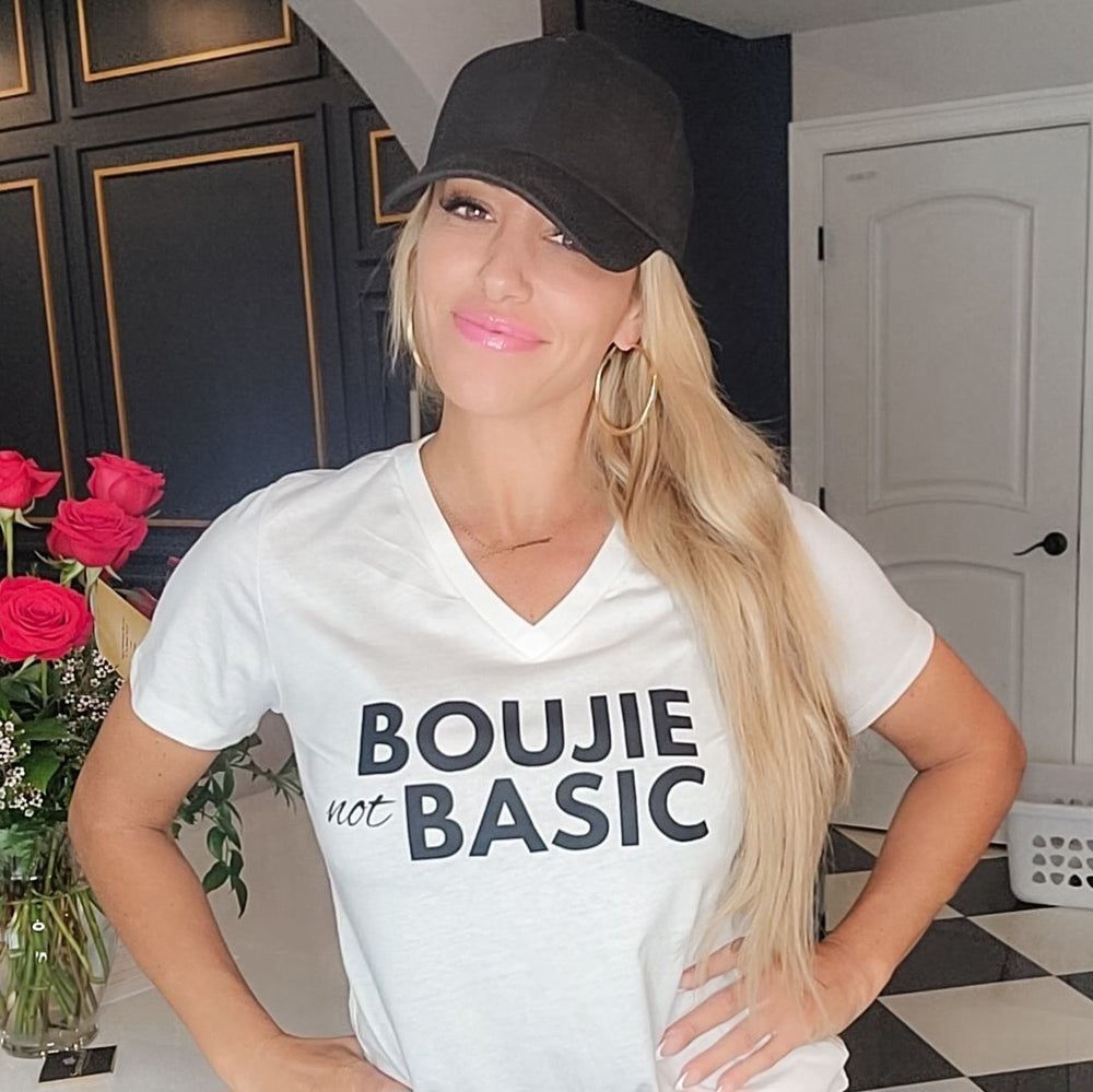 Boujie Not Basic White Tee