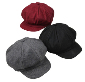 The octagonal Britney Hat is adjustable in the back and comes in 3 different colors -red wine, grey and black. We are loving this wool hat as an add on to so many of our adorable collection pieces. 