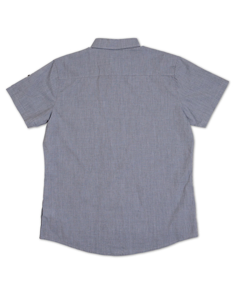 The Littlest Prince steel blue dress shirt can be worn casual with jeans or you can dress it up with one of our matching ties and bowties. This set is perfect for stylish brothers as well as for matching daddy!