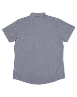The Littlest Prince steel blue dress shirt can be worn casual with jeans or you can dress it up with one of our matching ties and bowties. This set is perfect for stylish brothers as well as for matching daddy!