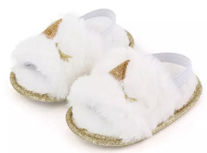 White Unicorn Slipper