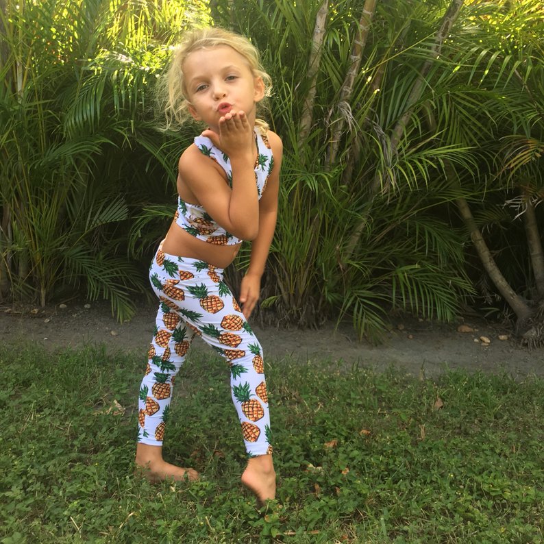 We are so excited to launch our beautiful Mommy & Me matching yoga sets! Each set is handmade in Miami, Florida and is super comfy. Each fit is true to size.   *A set includes printed leggings and matching bra.  All of our prints are stylish, funky and fashionable surely leaving you and your budding yogi to be the talk of the class!   100% polyester